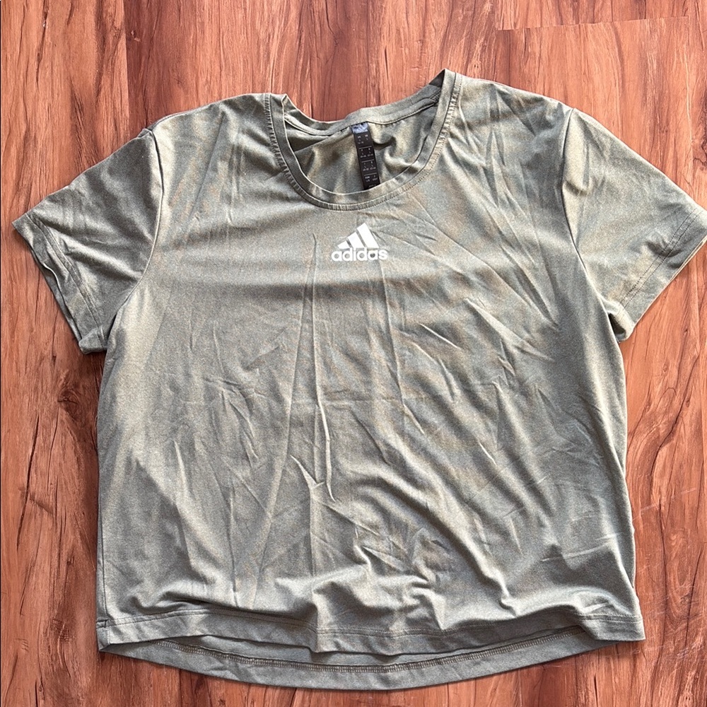 Adidas Green Cropped Top